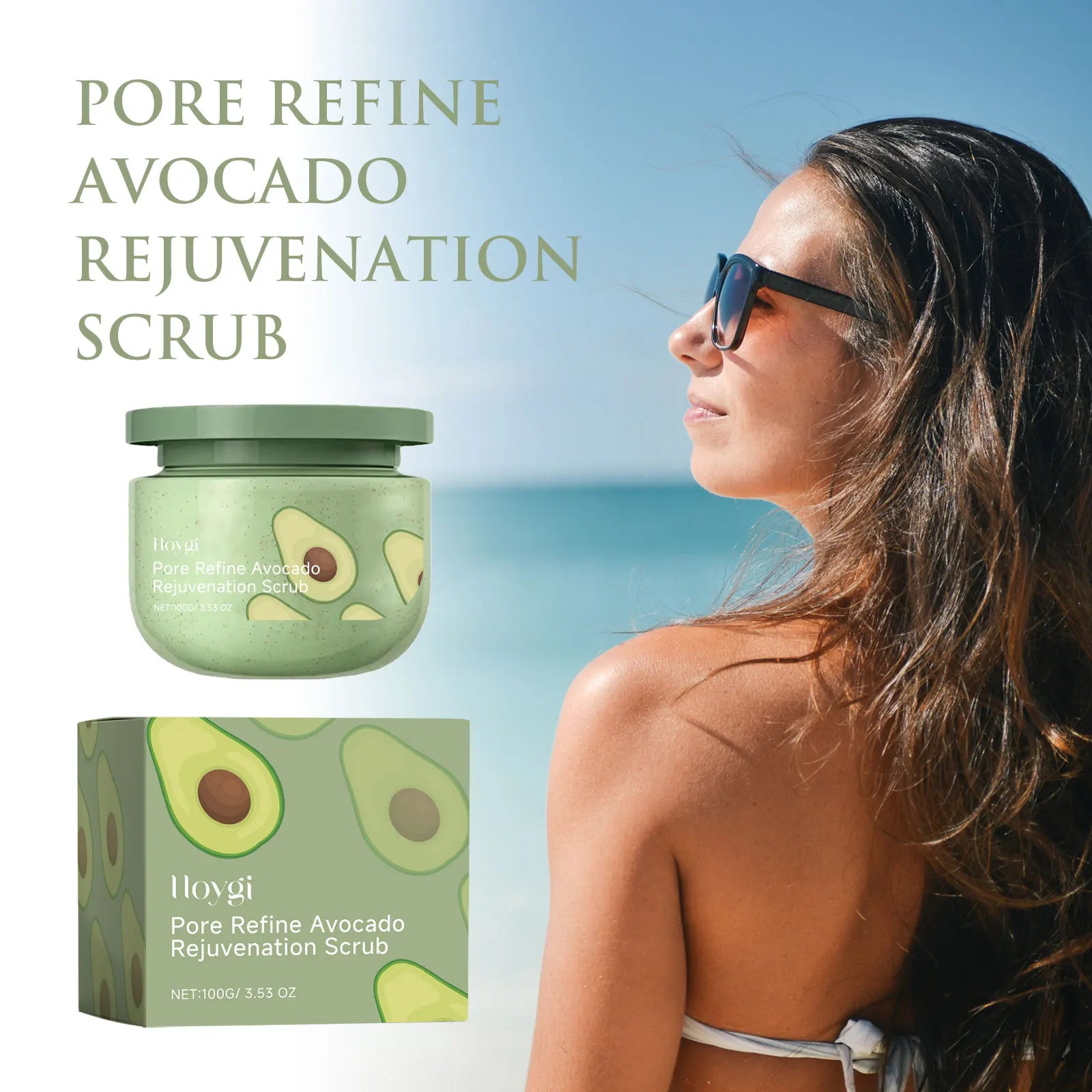 Hoygi Avocado Exfoliating Body Scrub – 100g