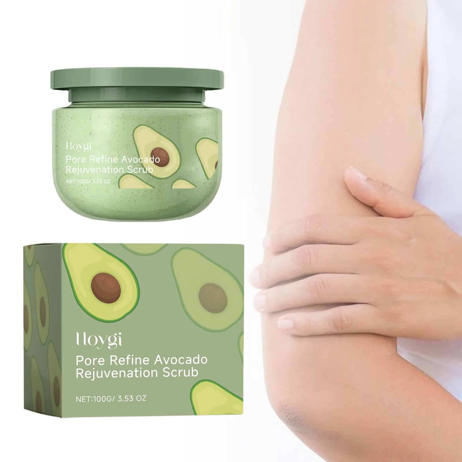 Hoygi Avocado Exfoliating Body Scrub – 100g