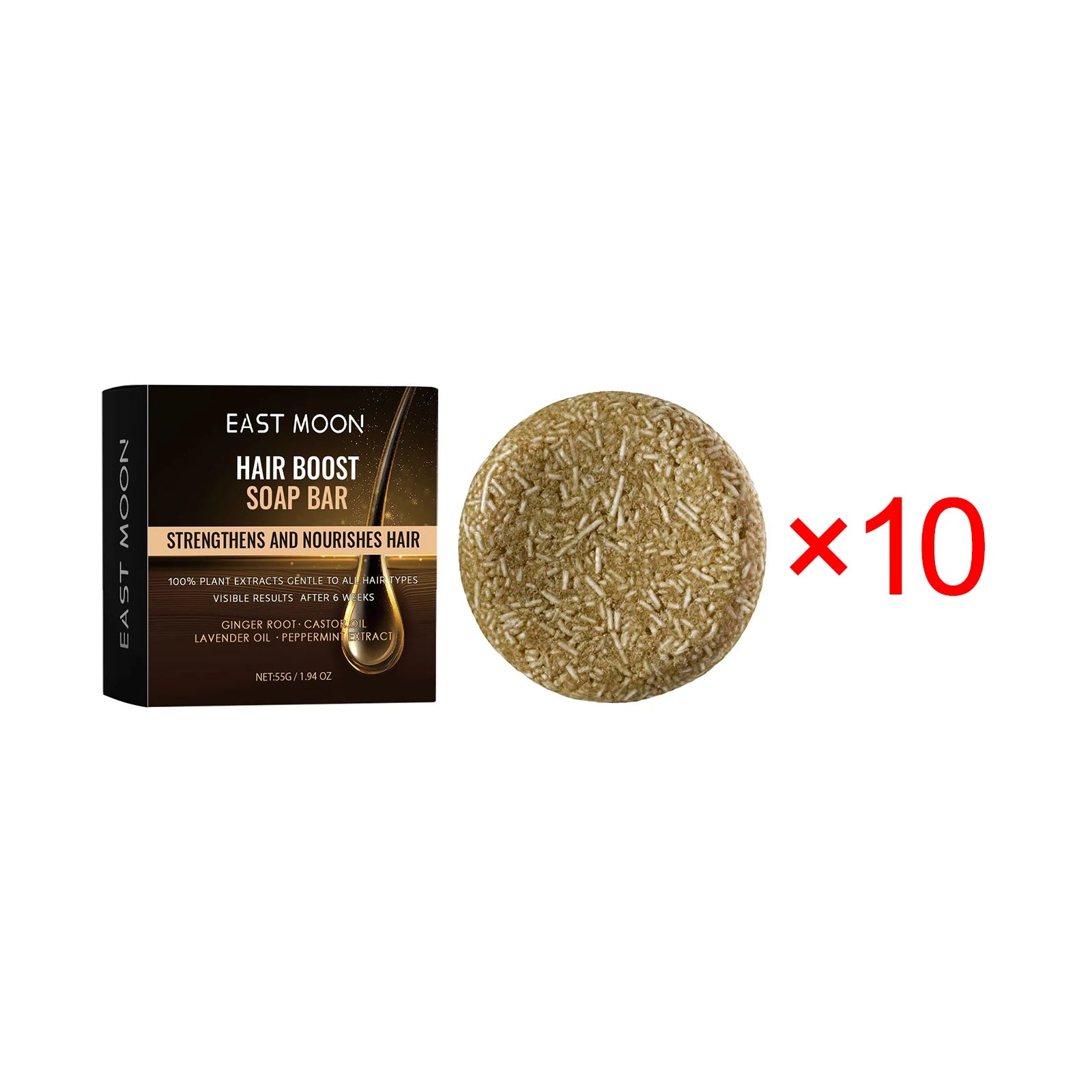 Men's Hair Darkening Shampoo Bar – Natural Nourishing & Root Strengthening Soap