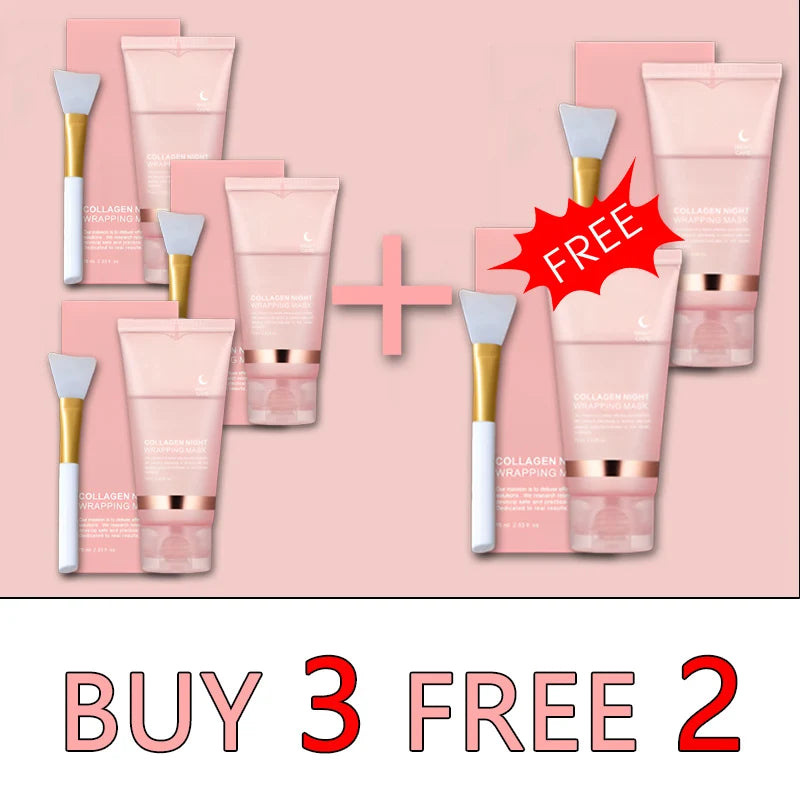 5PC Korean Collagen Peel Off Facial Mask