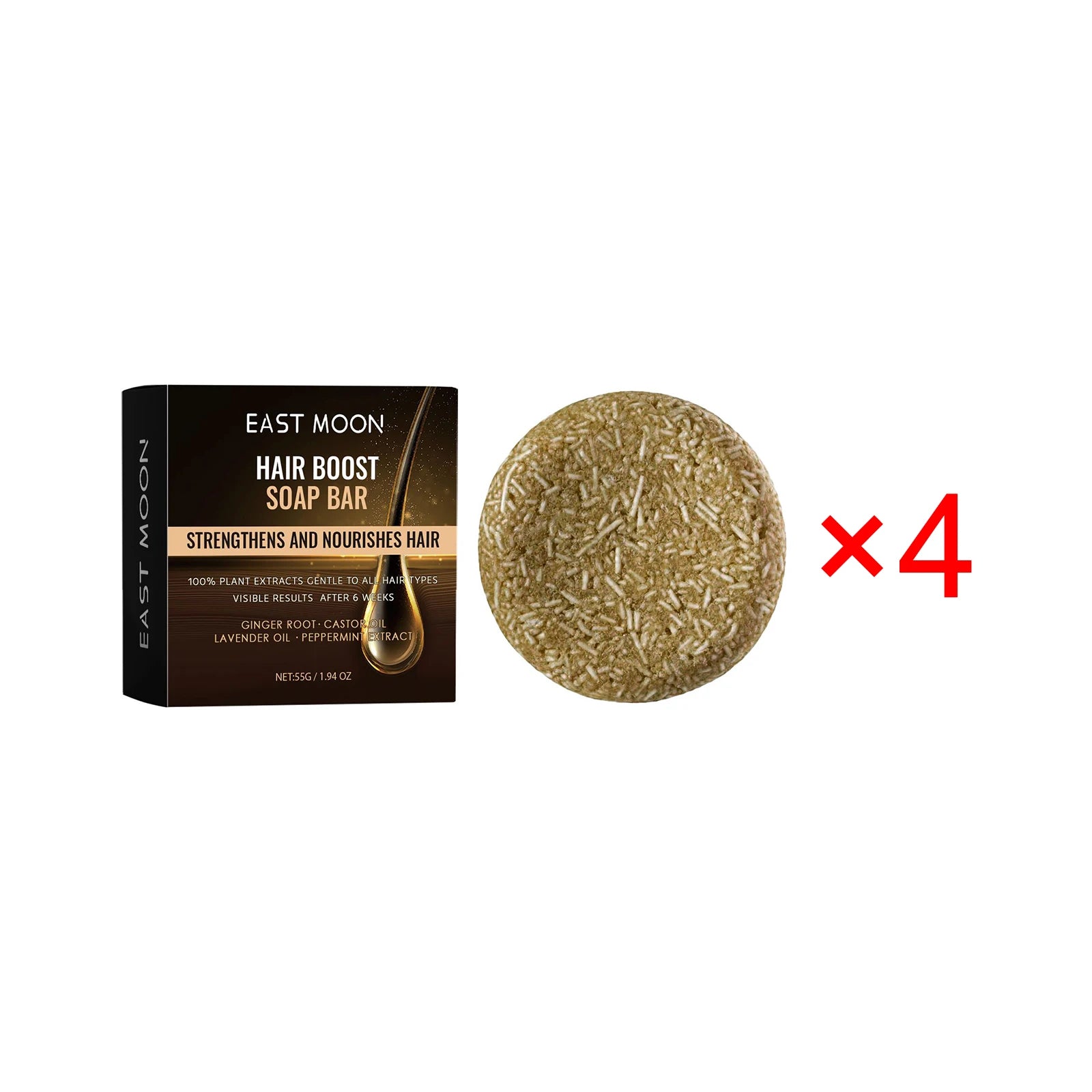 Men's Hair Darkening Shampoo Bar – Natural Nourishing & Root Strengthening Soap