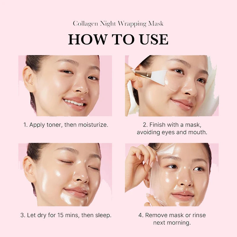5PC Korean Collagen Peel Off Facial Mask