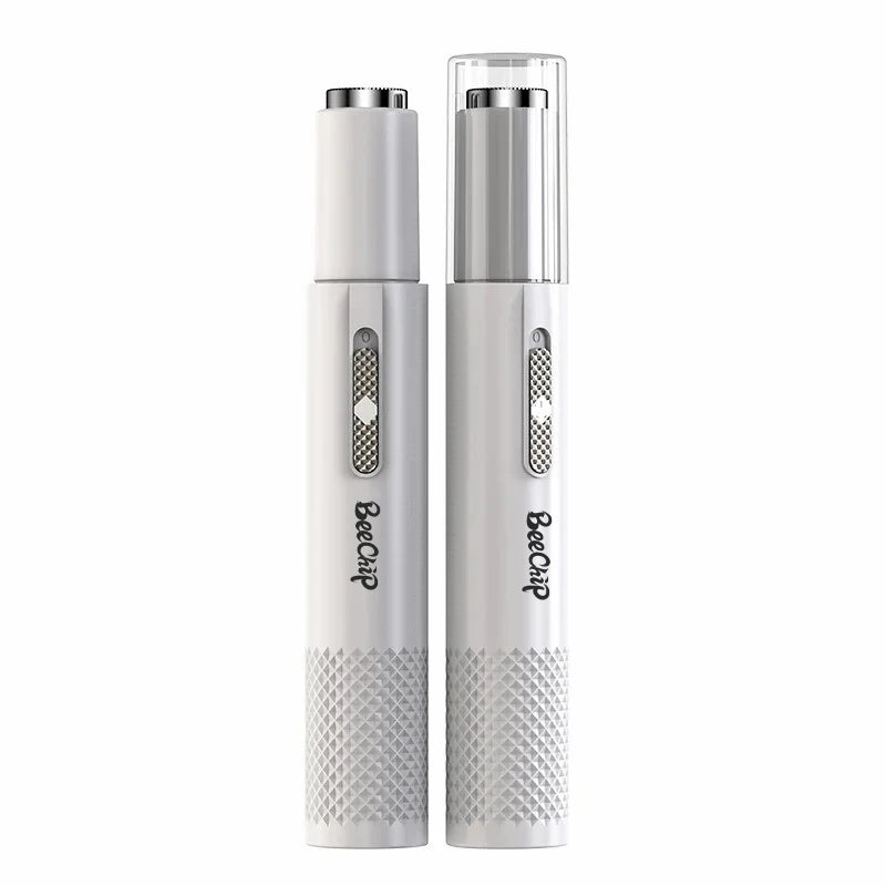 USB Rechargeable Nose & Ear Hair Trimmer – Metal Electric Shaver for Men & Women