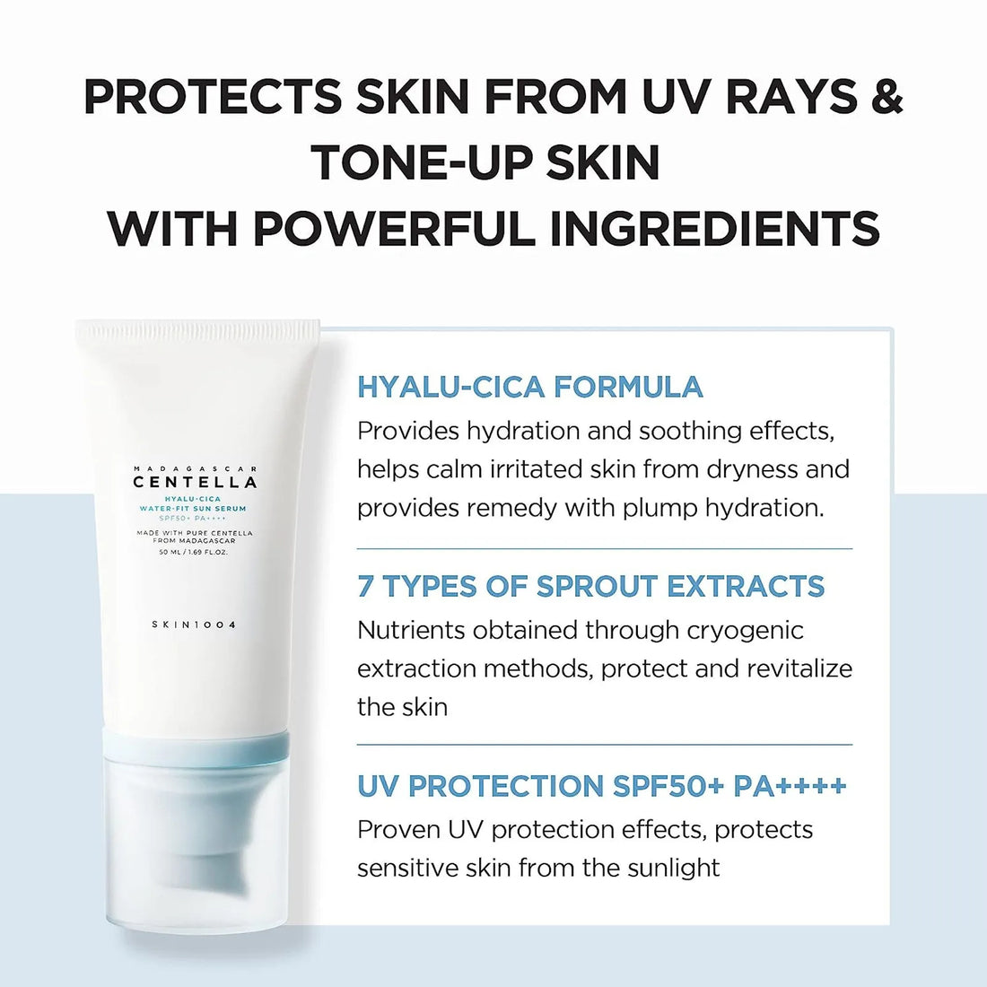SKIN1004 Hyaluronic Acid Centella Sunscreen 50ML