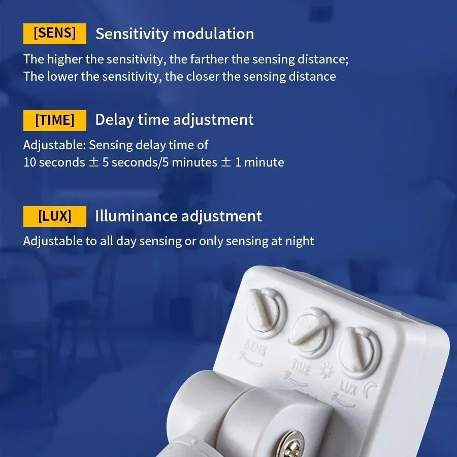 Smart PIR Motion Sensor Switch – Infrared Auto On/Off Light Control (110V/220V