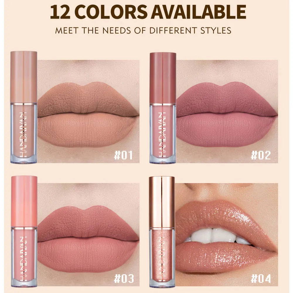 12-Color Matte Liquid Lipstick Kit