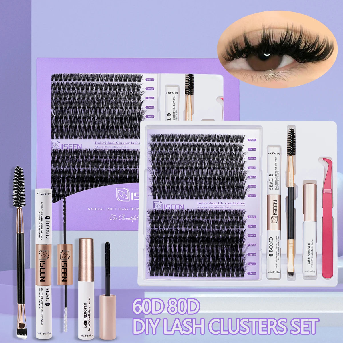 DIY Lash Extension Kit with Clusters & Tools