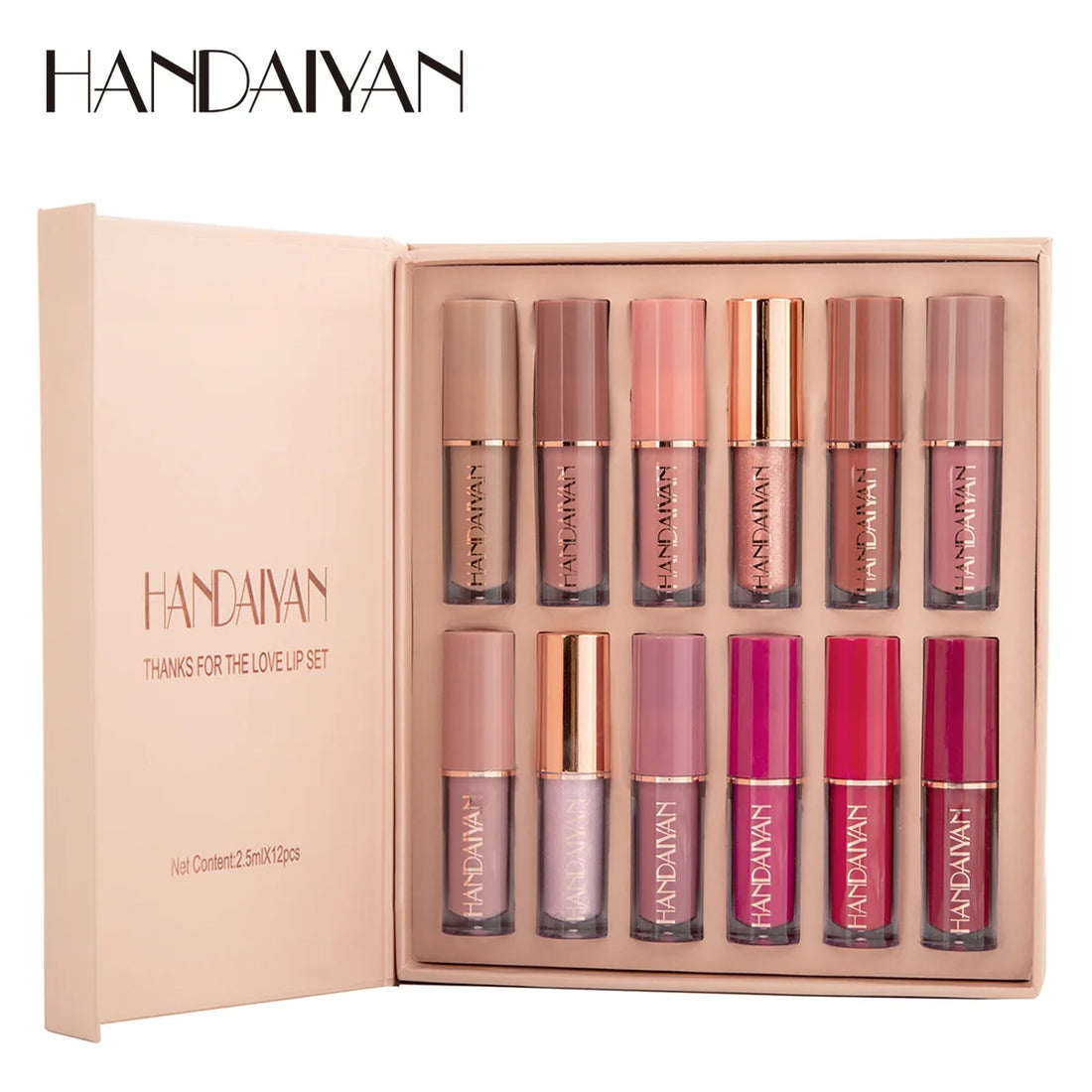 12-Color Matte Liquid Lipstick Kit