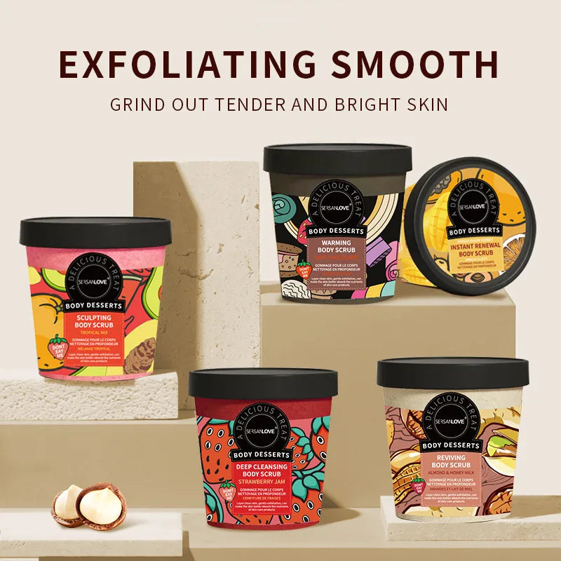 Strawberry Exfoliating Body Scrub Cream