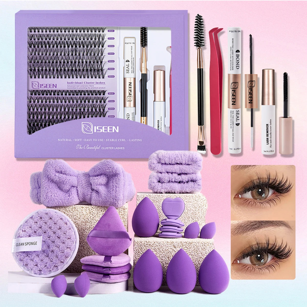 DIY Lash Extension Kit with Clusters & Tools