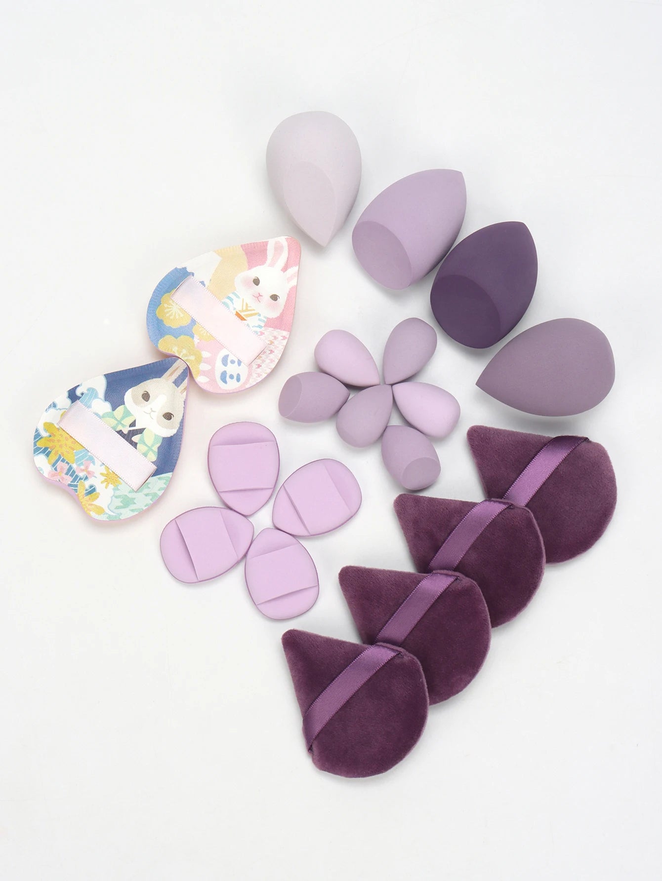 20-Piece Pink Makeup Sponge & Puff Set – For Cream, Powder & Concealer