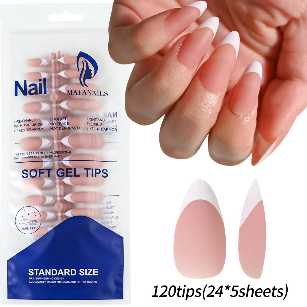 240/120pcs Colorful Short Square Press-On Nails