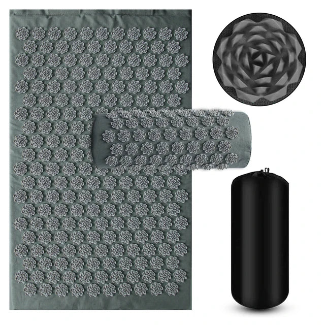 Acupressure Yoga Mat & Pillow Set with Spikes