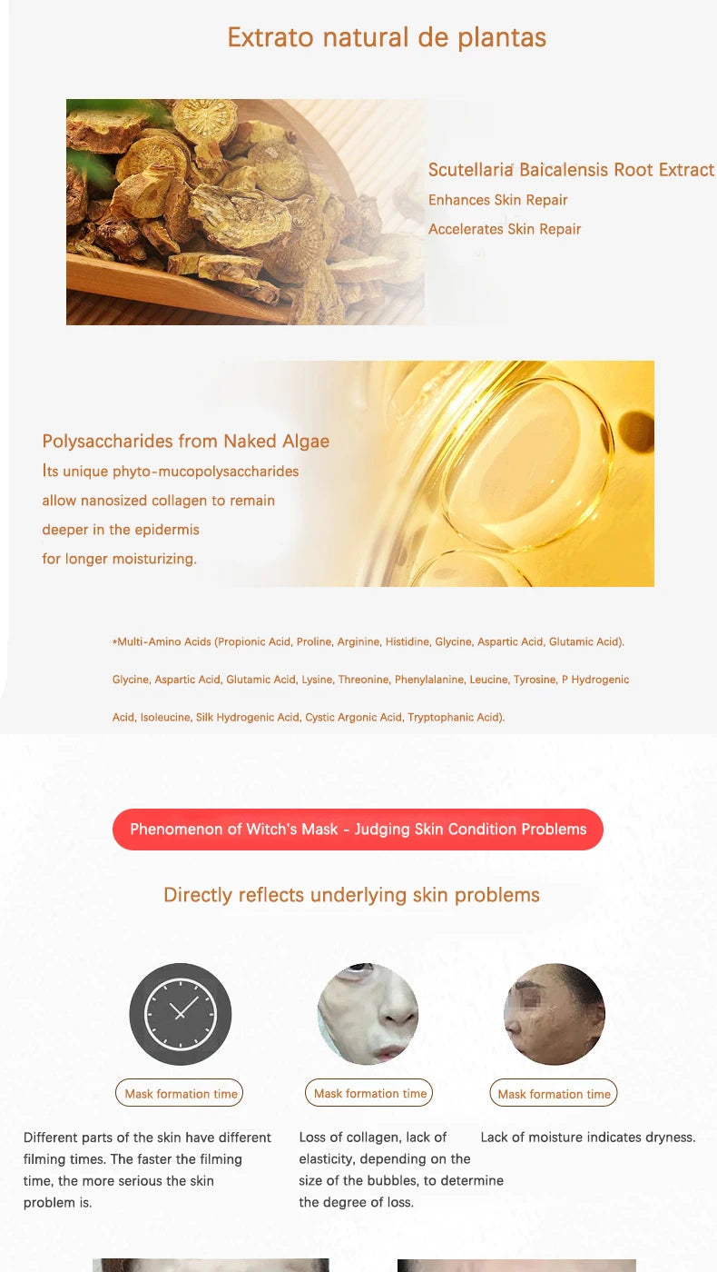 Collagen & Hyaluronic Acid Face Mask – Firming, Whitening & Anti-Wrinkle Care