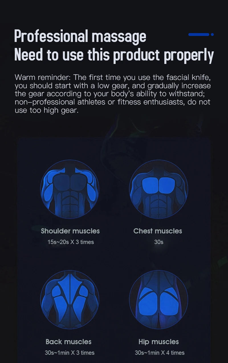 Electric Fascia Knife – Deep Tissue Muscle Massage Tool