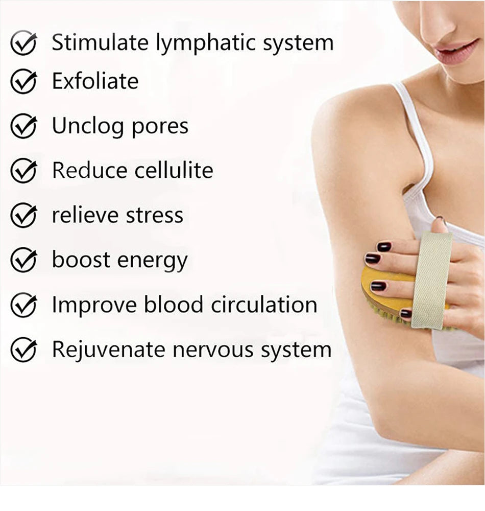 Exfoliating Wooden Body Massage Brush