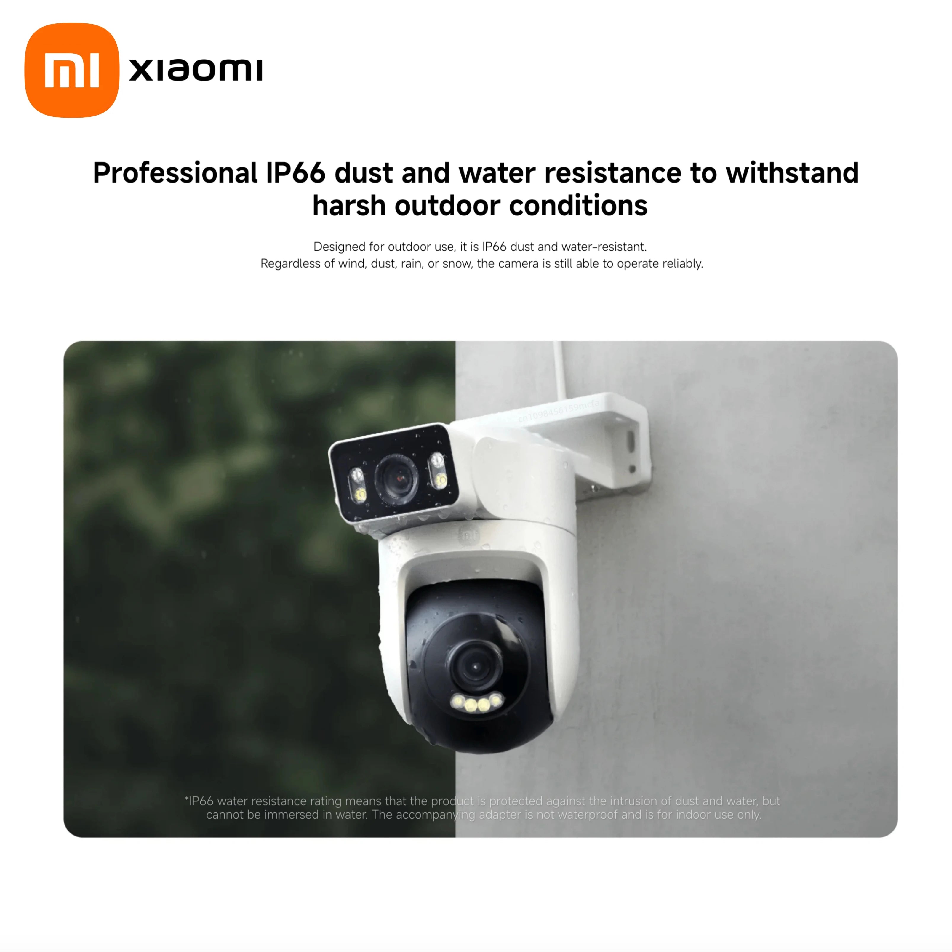 Xiaomi Outdoor CW500 Dual Camera – IP66 Smart CCTV with AI Detection & Night Visione