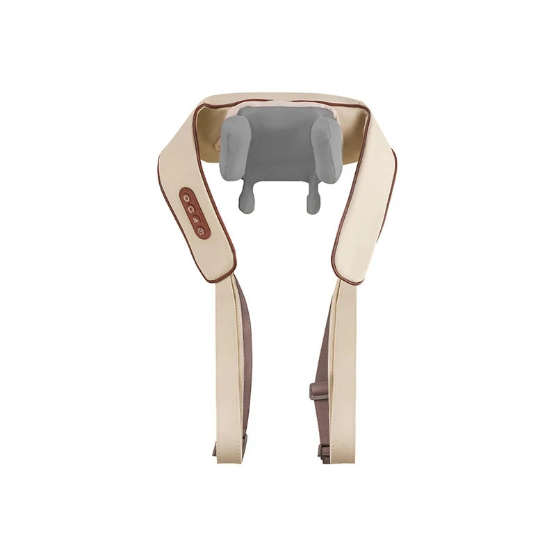 6D Neck & Shoulder Massage Shawl – Heated Kneading Wearable Massager