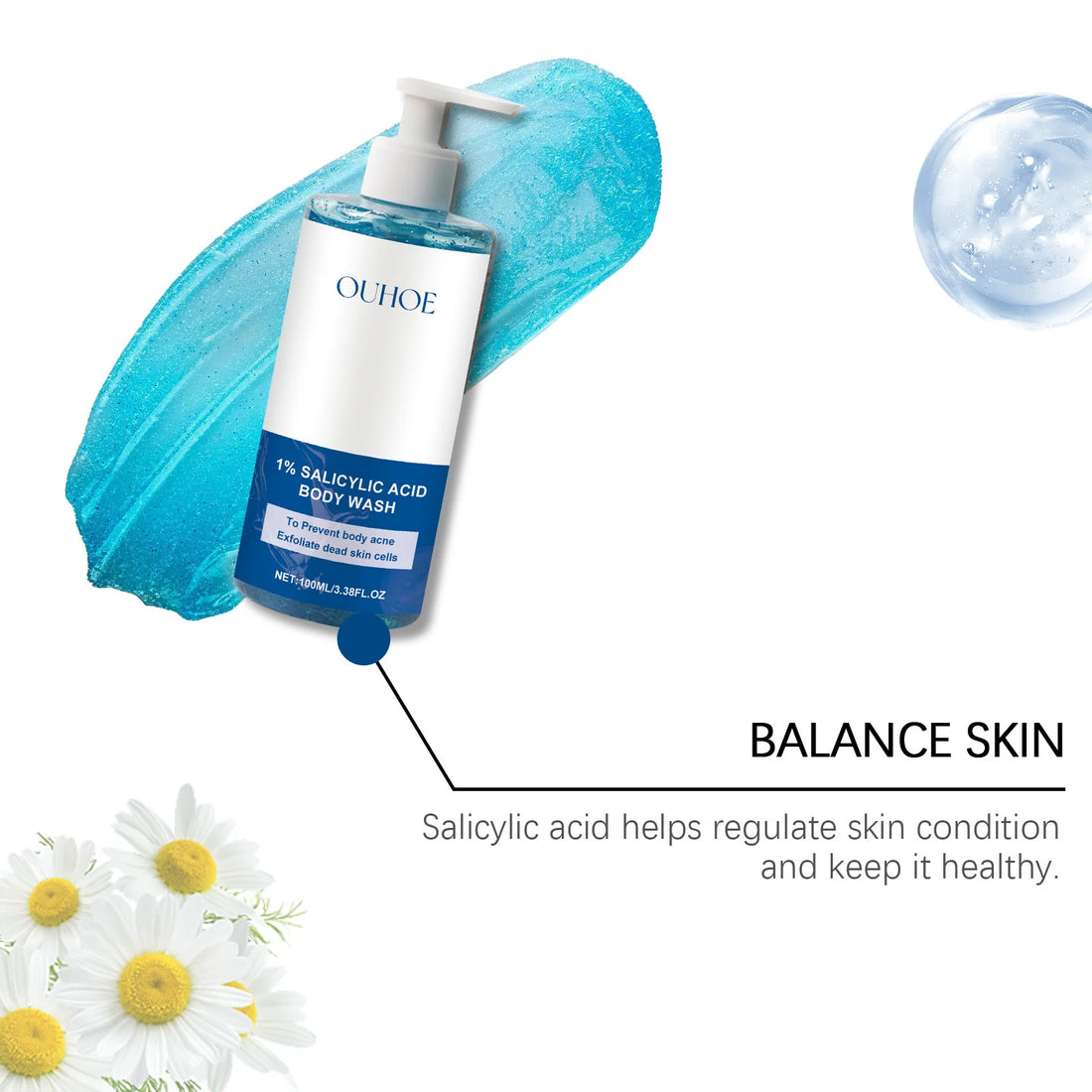 Salicylic Acid Body Wash – Acne & Brightening