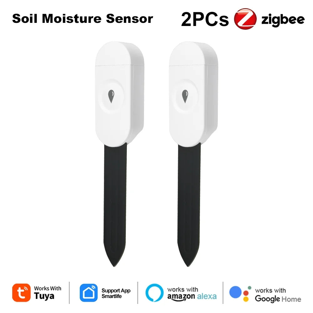 Zigbee Soil Moisture Sensor – Smart Plant Monitor with App & Voice Control