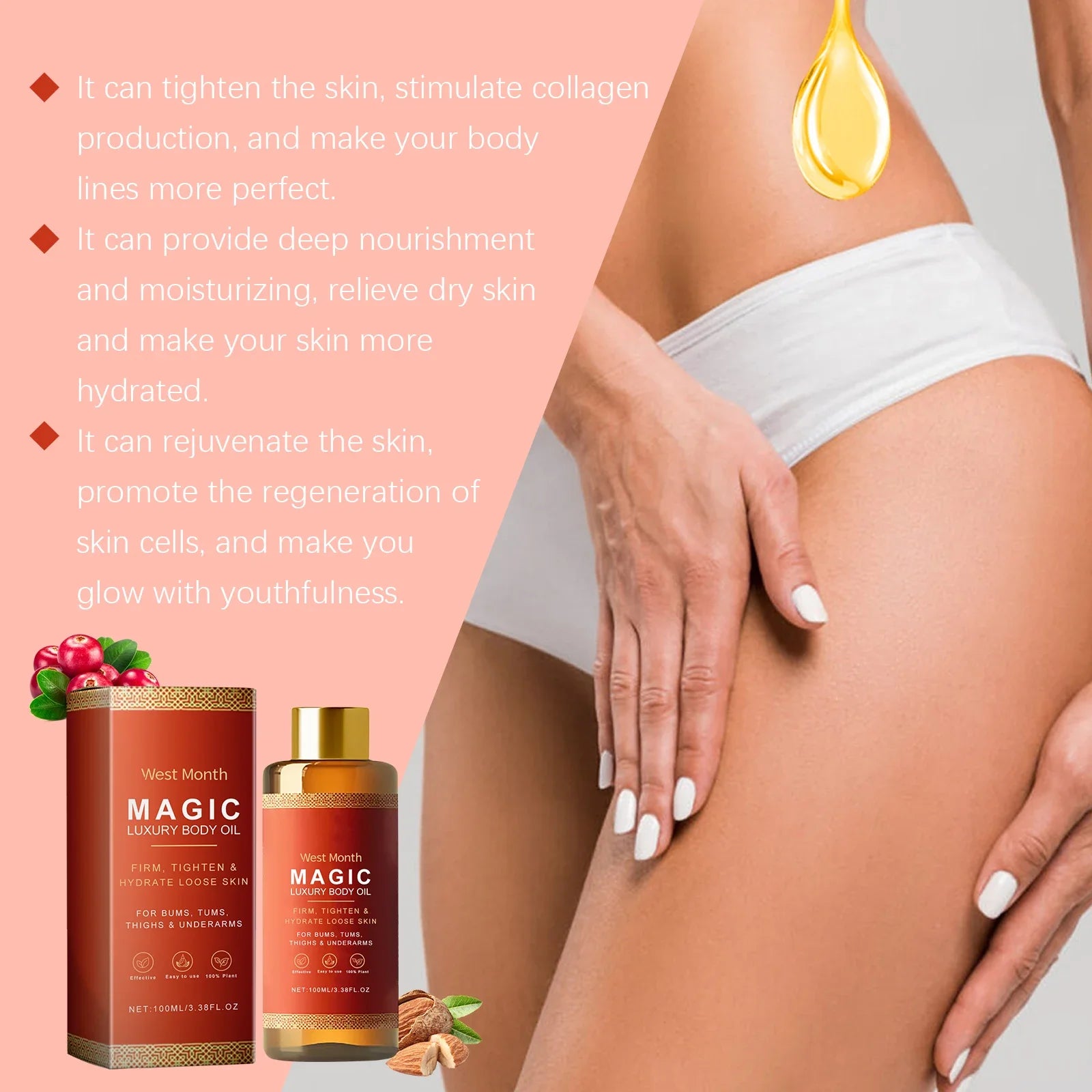 Firming & Tightening Body Oil – Nourishing Anti-Cellulite Skin Care