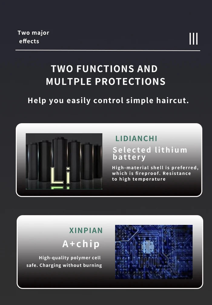 Kemei KM-2296 Cordless Body Hair Trimmer