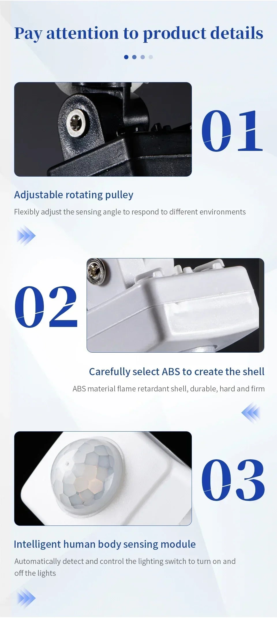 Smart PIR Motion Sensor Switch – Infrared Auto On/Off Light Control (110V/220V