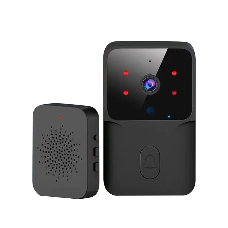 Smart WiFi Video Doorbell – Rechargeable HD Camera with Night Vision & Intercom