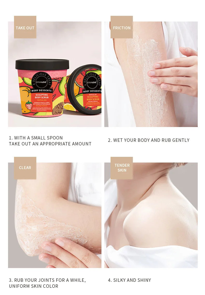 Strawberry Exfoliating Body Scrub Cream