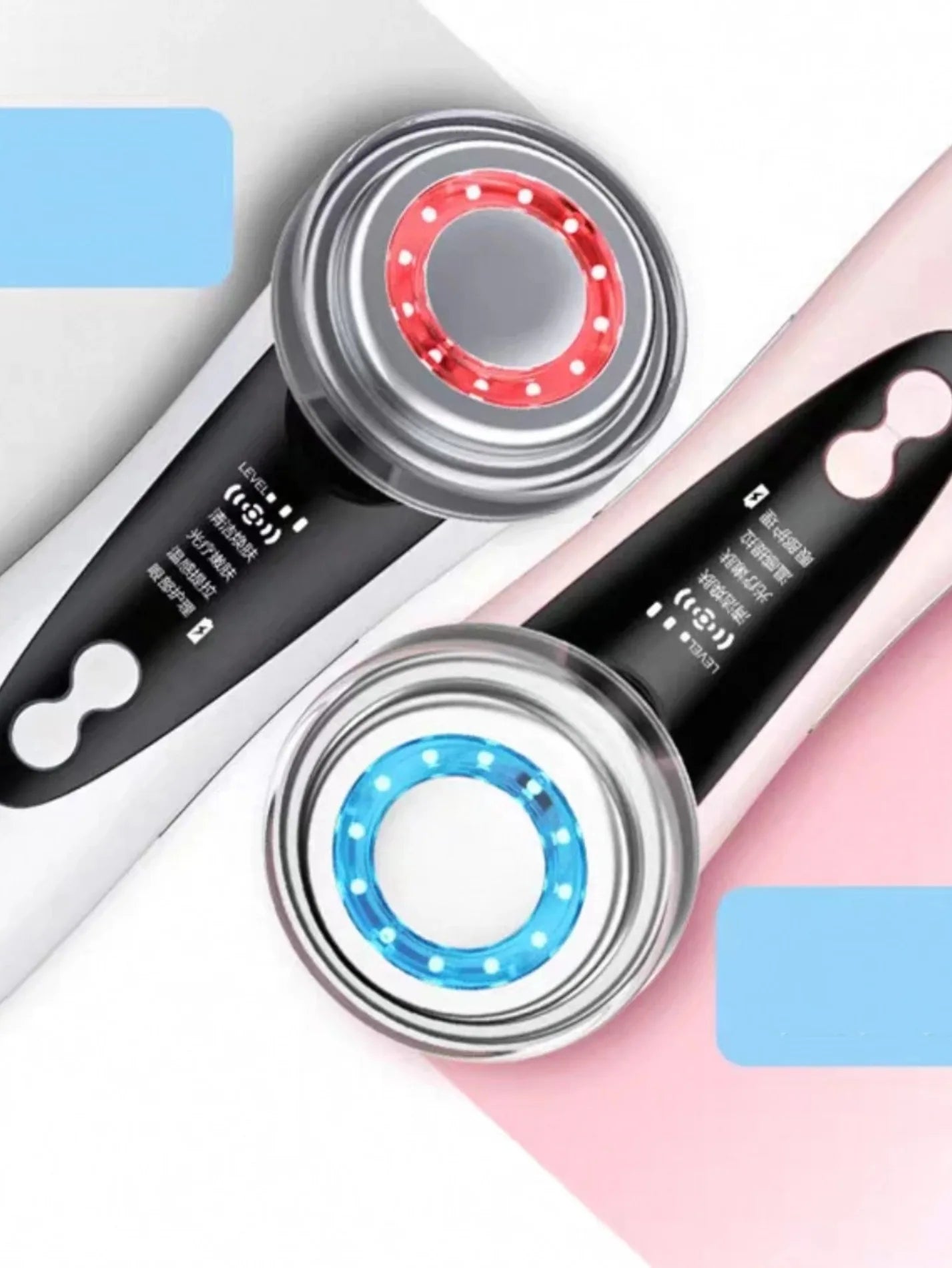 5-in-1 Facial Massager – LED Therapy, Eye Care & Skin Smoothing (USB Rechargeable)