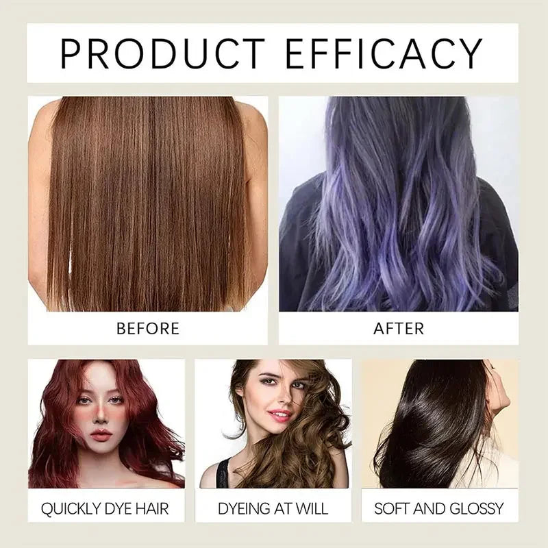 3-in-1 Quick Black Hair Dye Shampoo