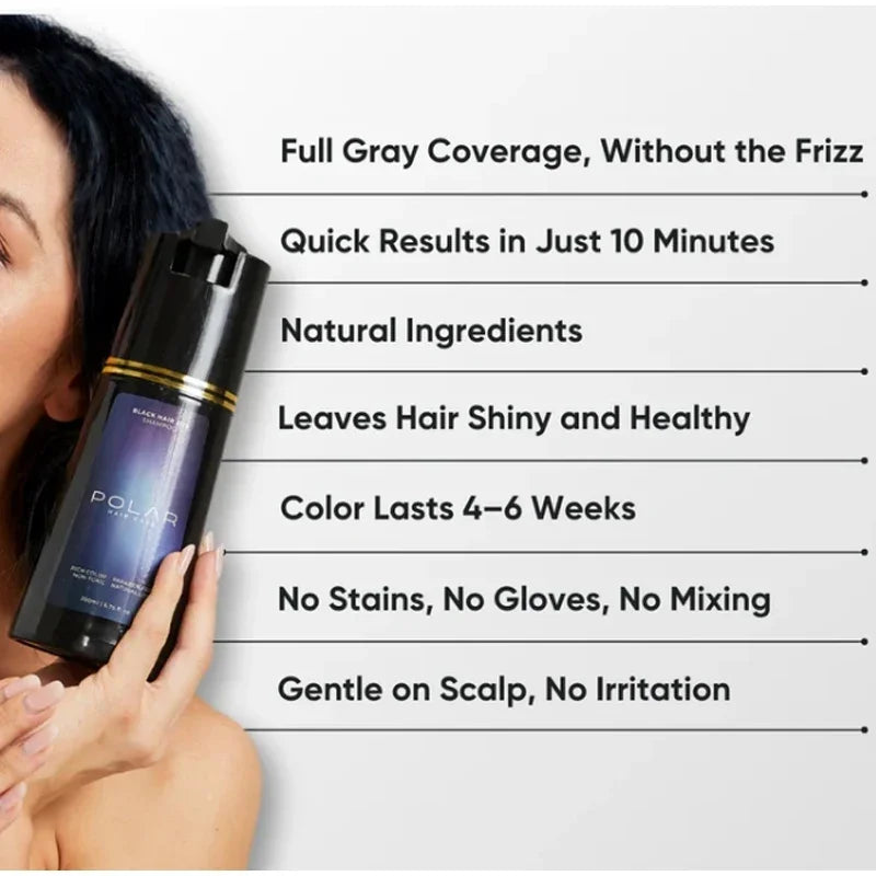 3-in-1 Quick Black Hair Dye Shampoo