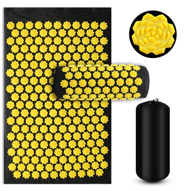 Acupressure Yoga Mat & Pillow Set with Spikes