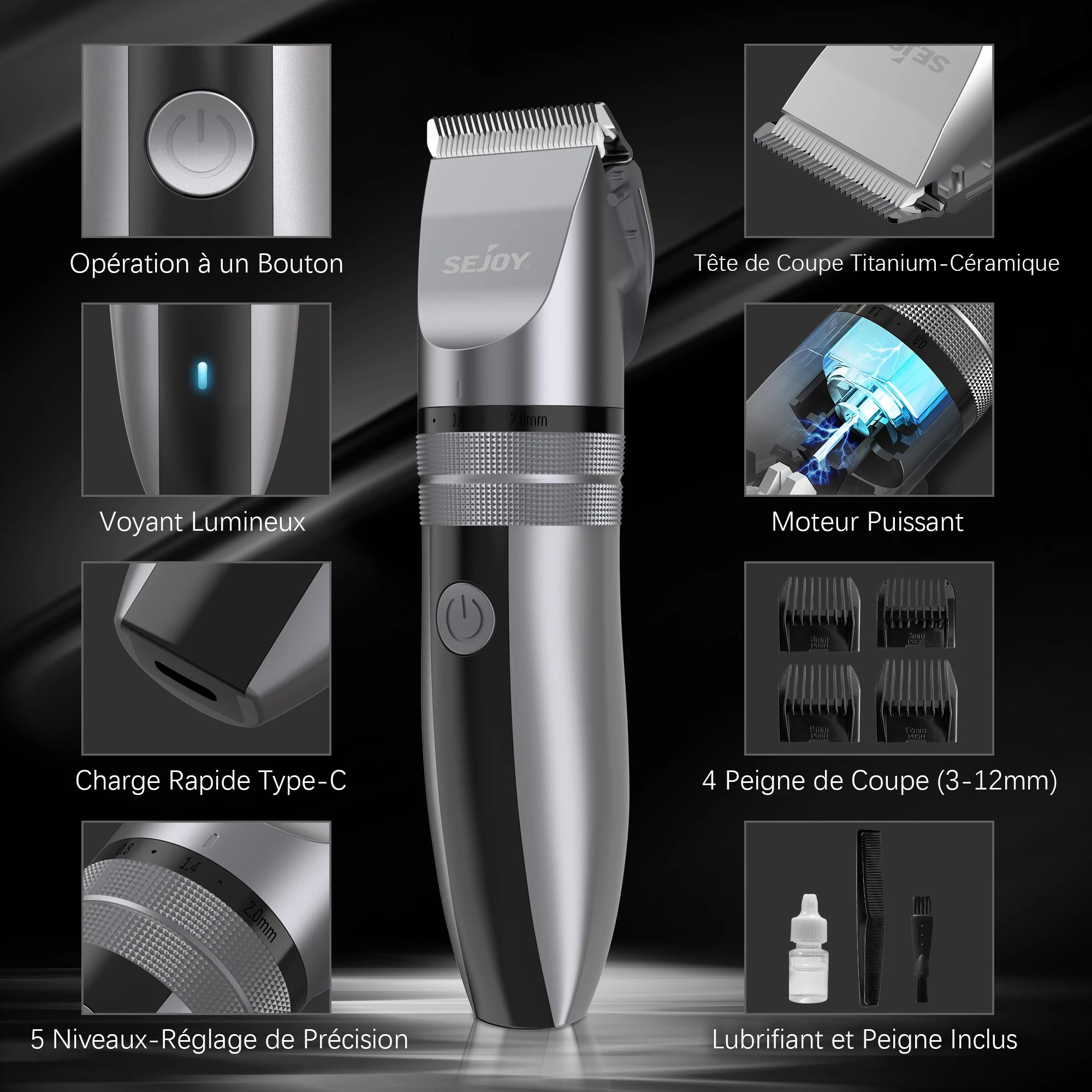 Sejoy Electric Hair Clippers for Men