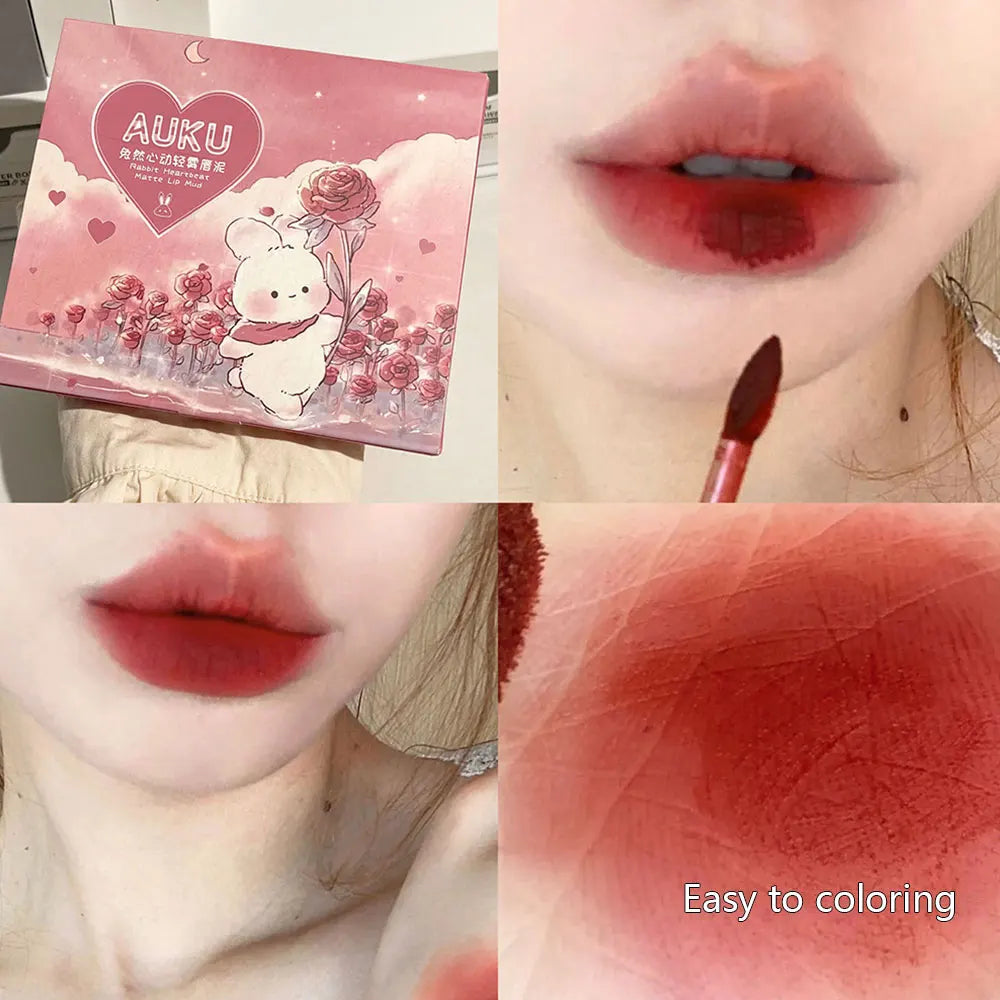 6PCS Kawaii Matte Lipstick Set - Waterproof, Long-lasting