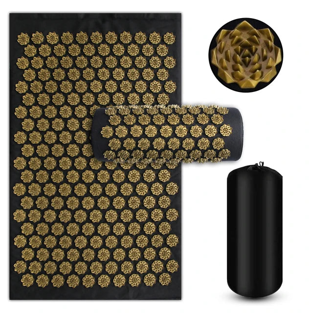 Acupressure Yoga Mat & Pillow Set with Spikes