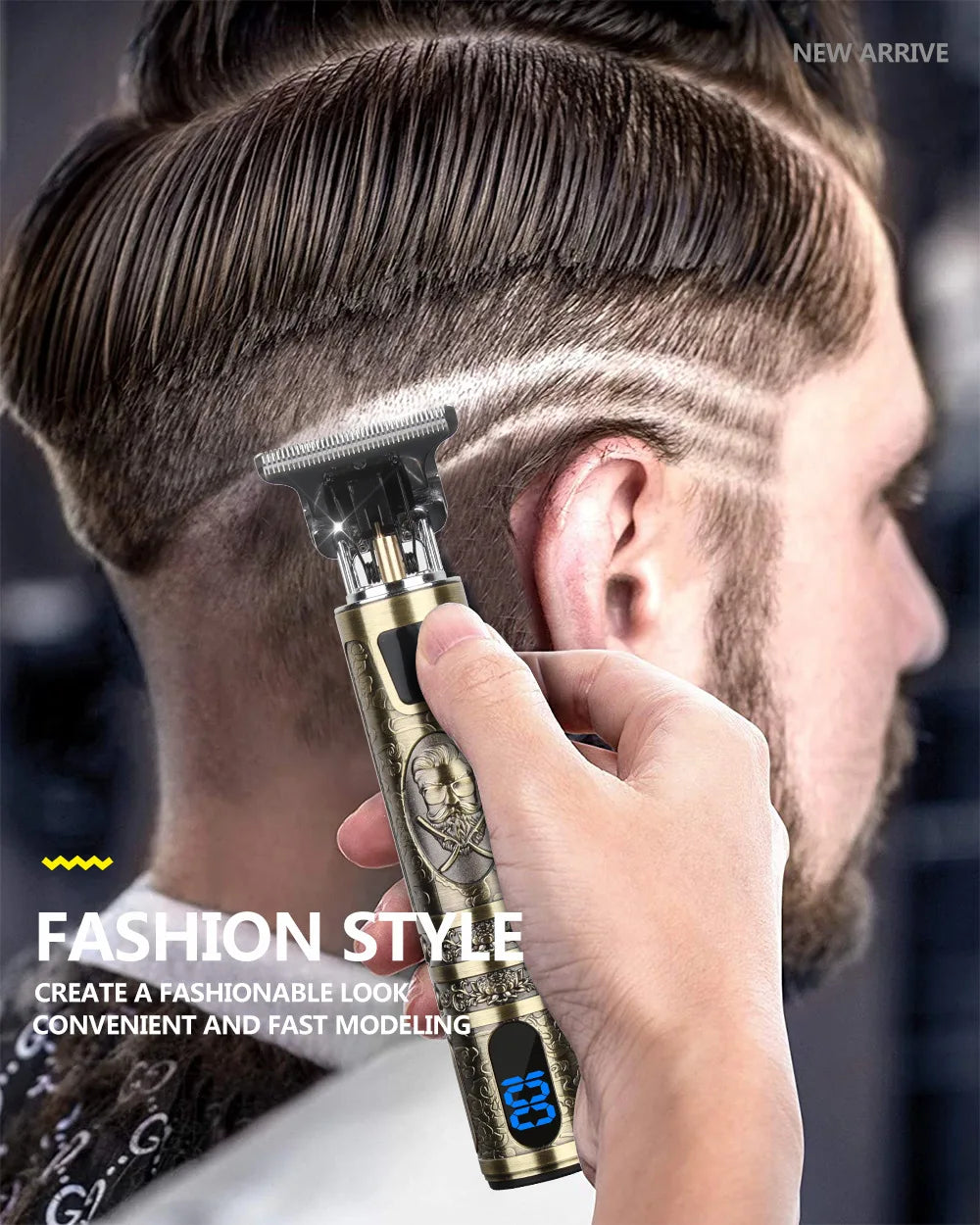 T9 LCD Electric Hair Trimmer – Precision Carving & Shaving Clipper for Men