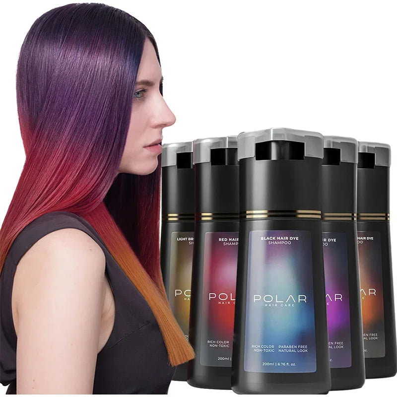 3-in-1 Quick Black Hair Dye Shampoo