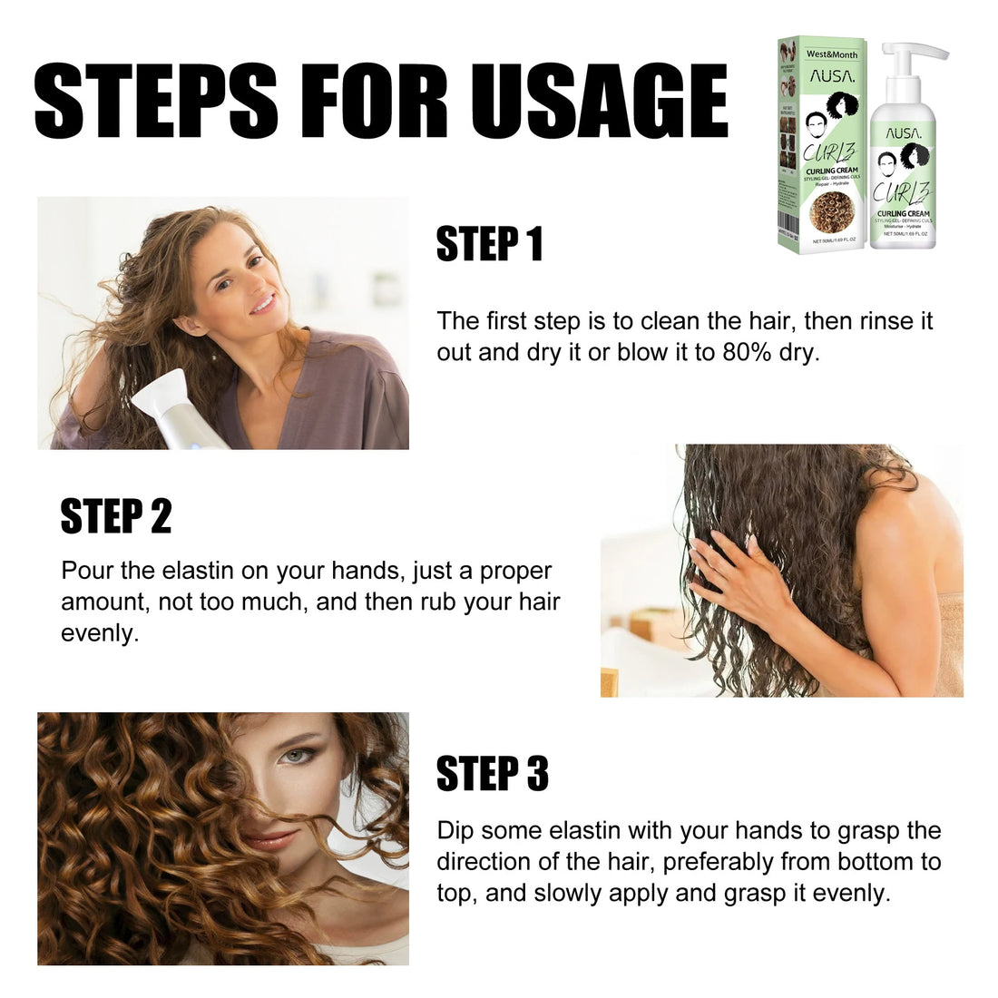 Keratin Curl Defining Hair Cream