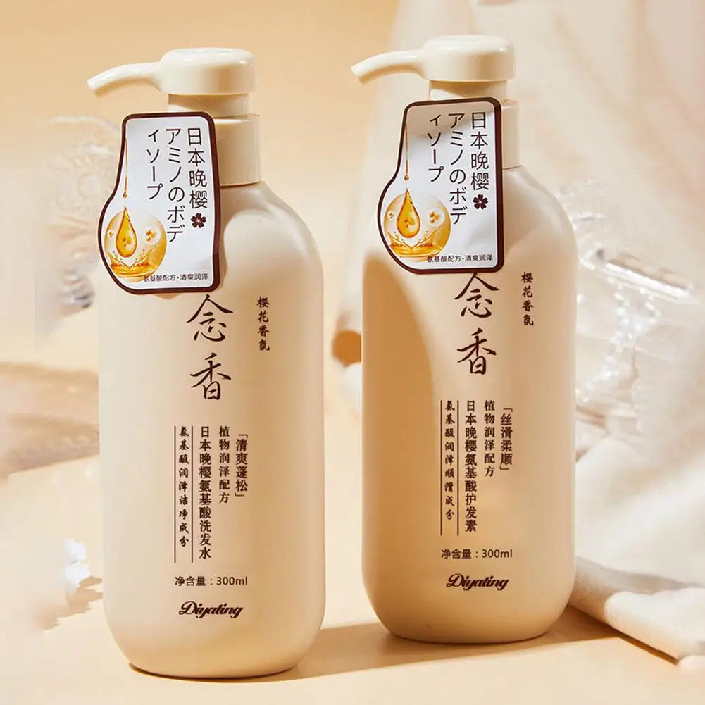 300ml Amino Acid Japanese Fragrant Shampoo & Conditioner Set