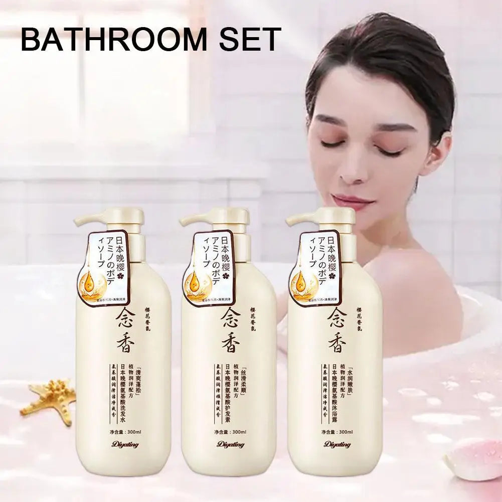 300ml Amino Acid Japanese Fragrant Shampoo & Conditioner Set