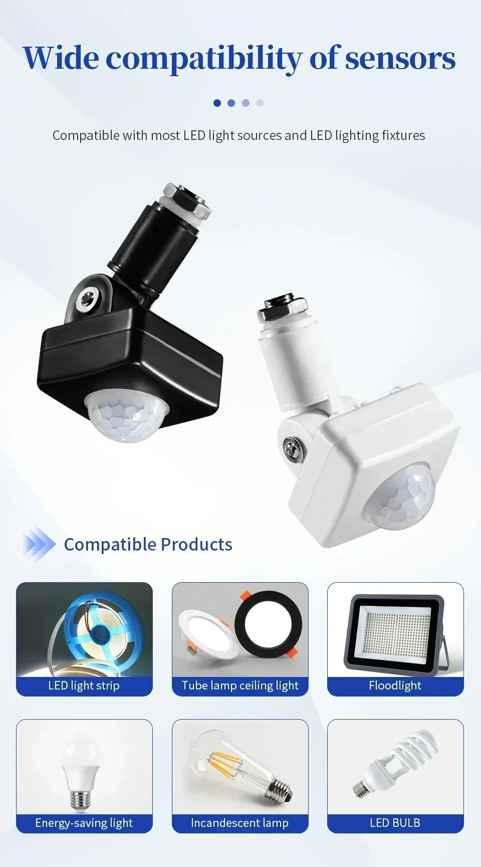 Smart PIR Motion Sensor Switch – Infrared Auto On/Off Light Control (110V/220V