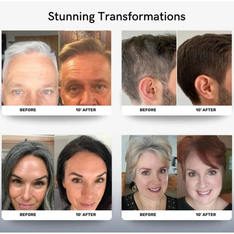 3-in-1 Quick Black Hair Dye Shampoo