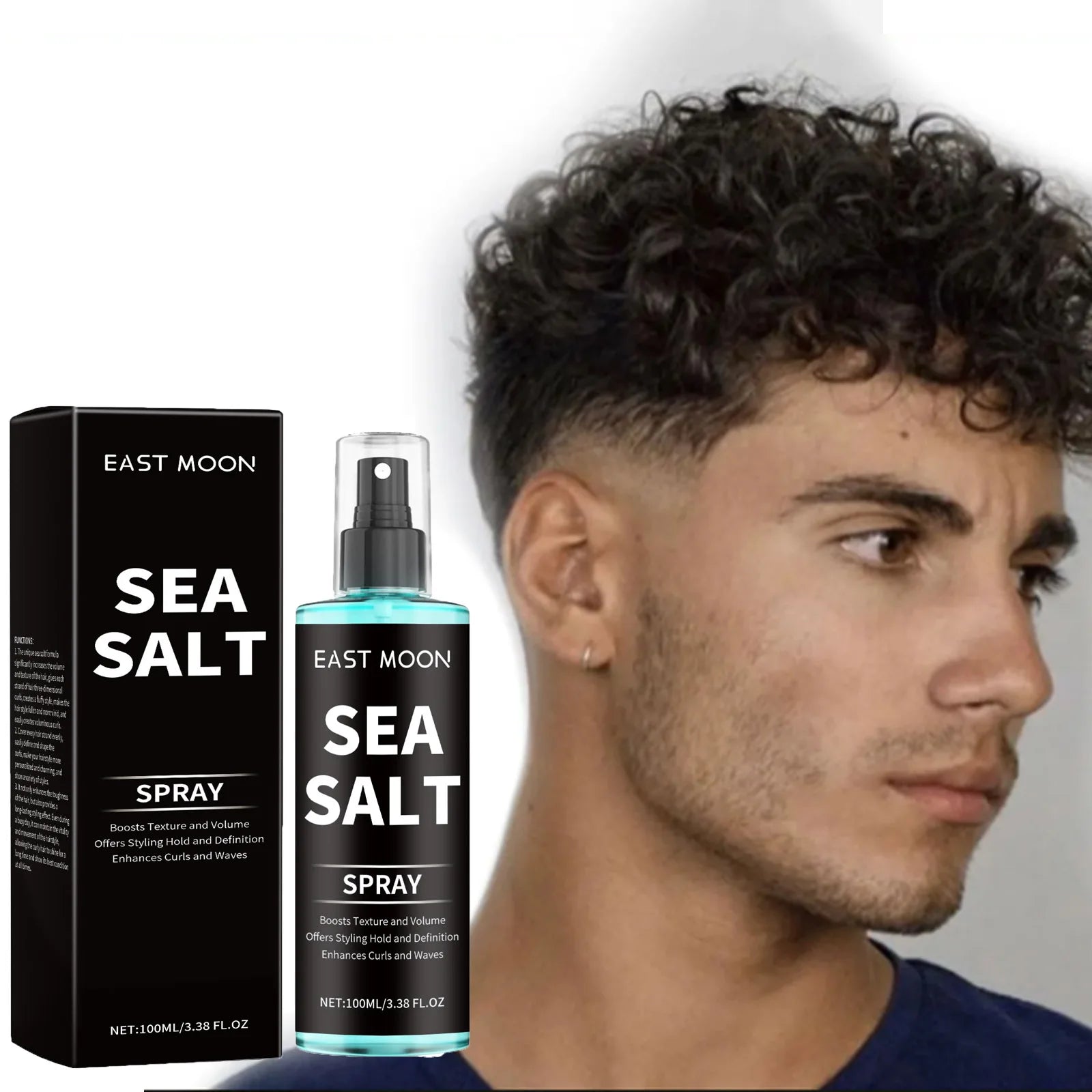 Sea Salt Hair Styling Spray – Curl Defining & Volumizing Mist