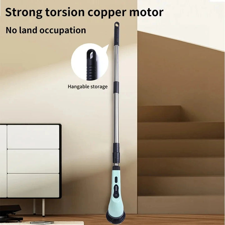 9-in-1 Electric Cleaning Brush – Spin Scrubber for Kitchen & Bathroom