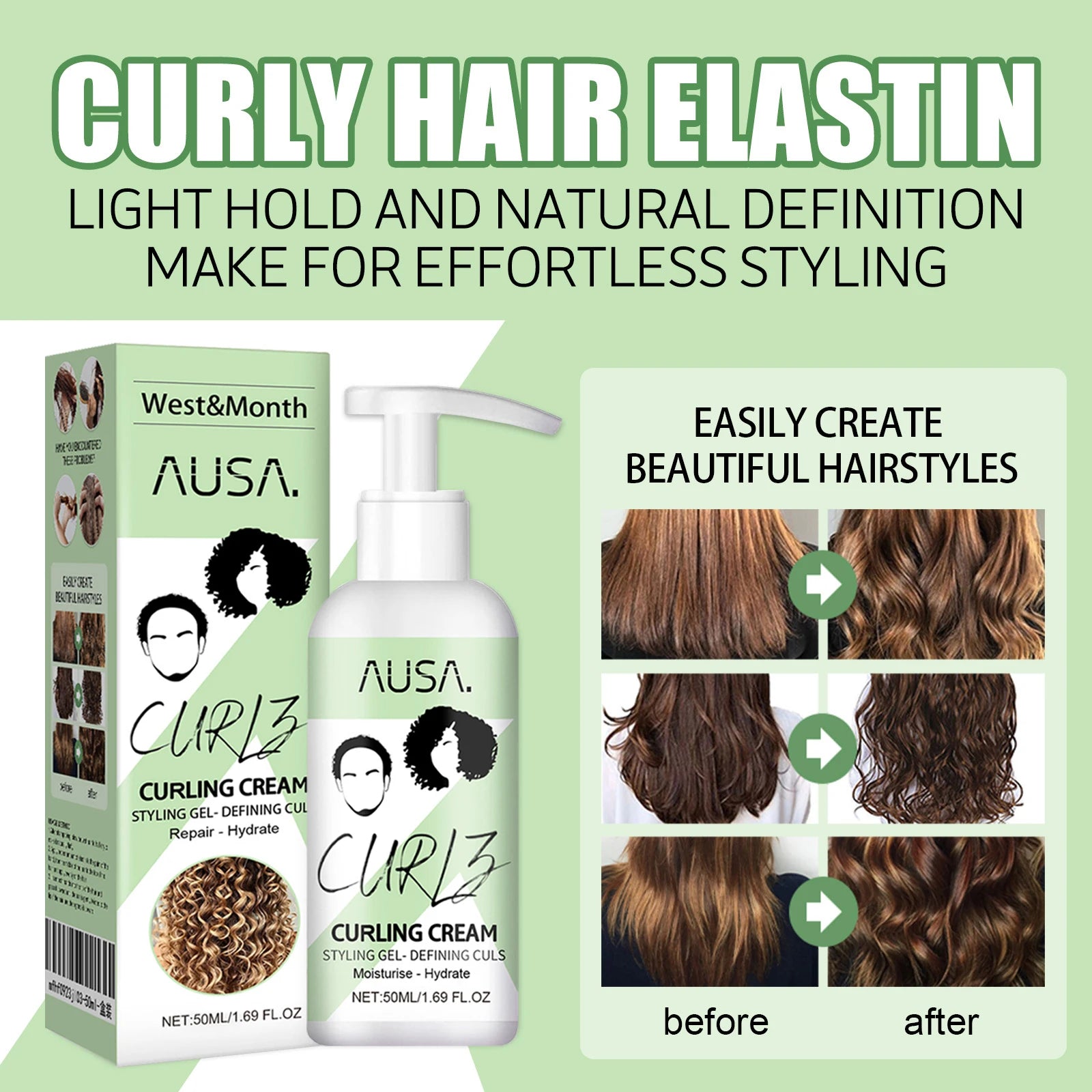 Keratin Curl Defining Hair Cream