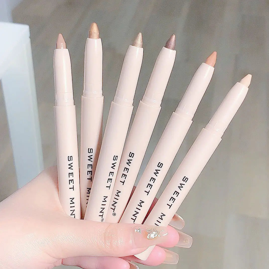 Lying Silkworm Eyeshadow Highlighter Pen – Matte & Pearl Brightening Stick