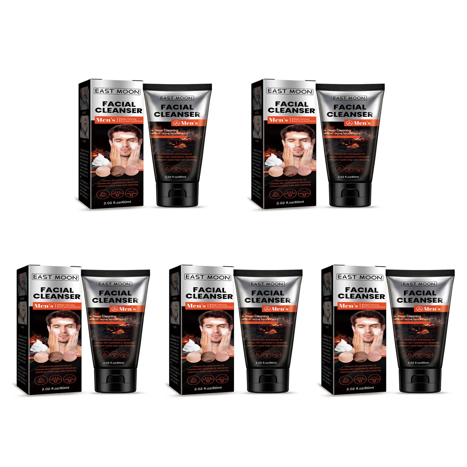 Men's Volcanic Mud Face Wash