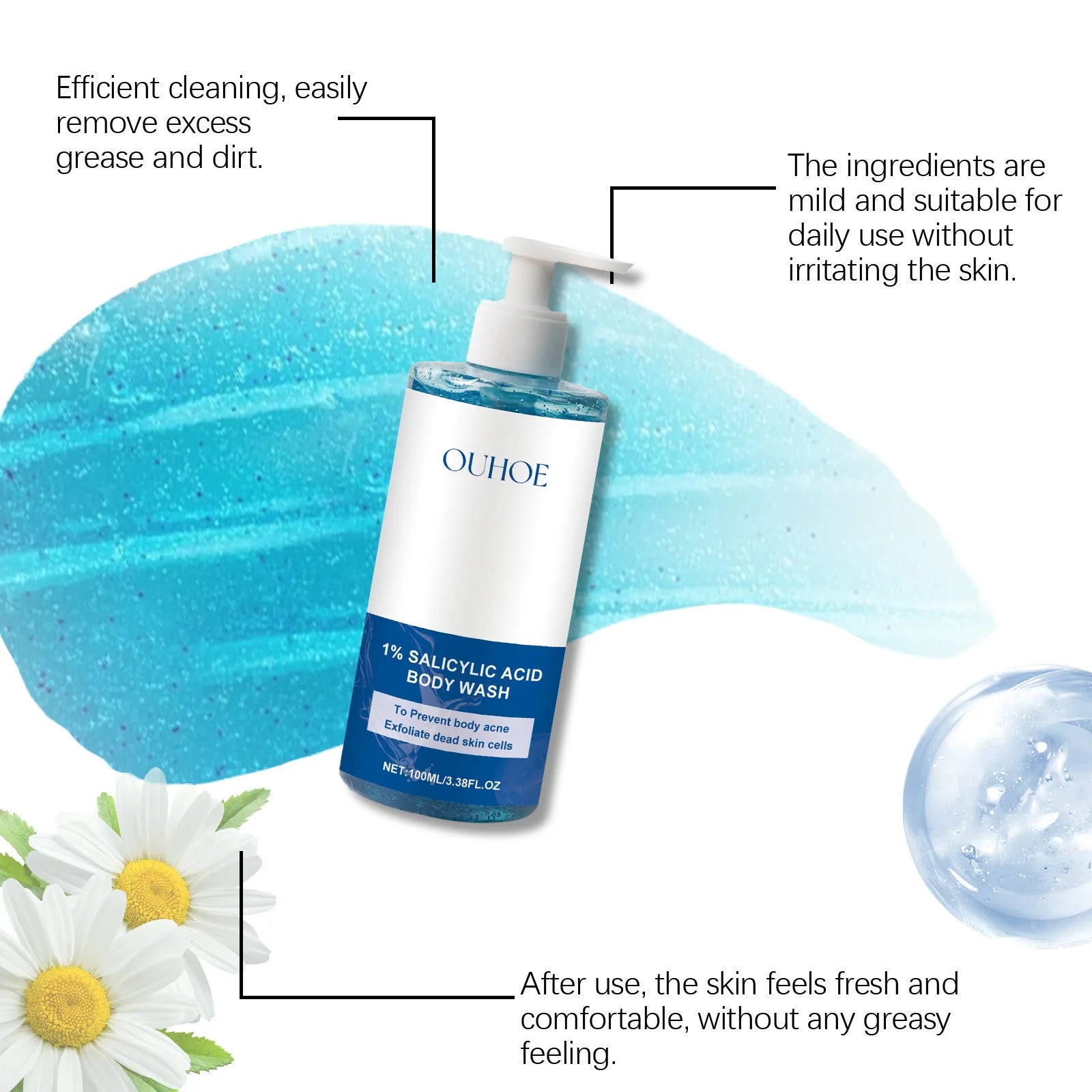 Salicylic Acid Body Wash – Acne & Brightening