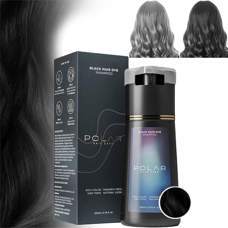 3-in-1 Quick Black Hair Dye Shampoo